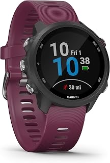 Garmin [ Renewed ] Forerunner 245(42mm) Easy to Use Lightweight GPS Running Smartwatch, Running and Training Guidance, Safety and Tracking Features included,Up to 7 days Battery Life,Berry (Renewed)