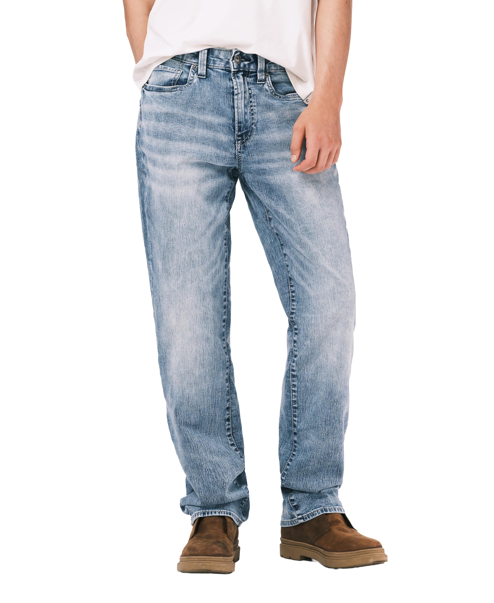 Buffalo David Bitton Men's Relaxed Straight Leg Driven Jean