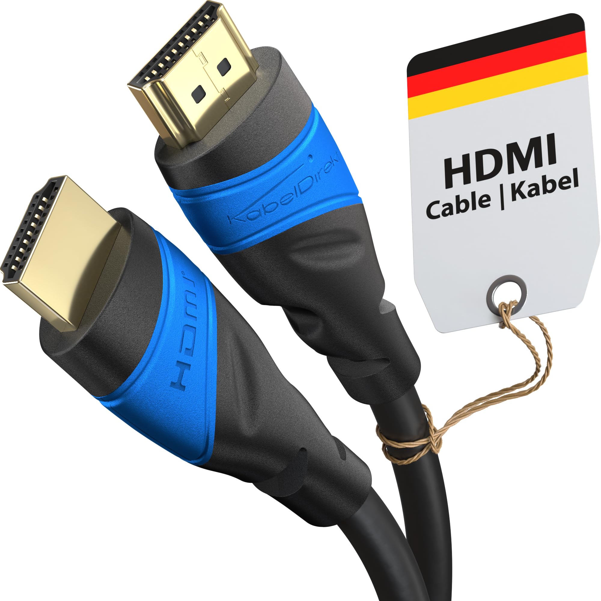 KabelDirekt – 8K & 4K HDMI Cable – 16ft/5m – German Flexcore Technology