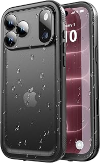 SPORTLINK for iPhone 18 Pro Max, 17 Pro Max Waterproof Case, Black | Military-Grade Heavy-Duty 360° Full-Body Protection with Built-in Screen & Camera Protectors, Dustproof, Shockproof