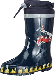Playshoes Children's Wellington Boots Made of Natural Rubber, Trendy Unisex Rain Boots with Reflectors