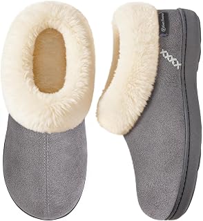 EverFoams Women's Microsuede Winter Slippers House Shoes