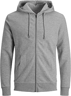 Jack & Jones Jjebasic Sweat Zip Hood Noos Jr Men's Cardigan (Pack of 1)