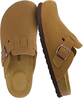 CUSHIONAIRE Women's Hana Cork Footbed Clog with +Comfort, Wide Widths Available