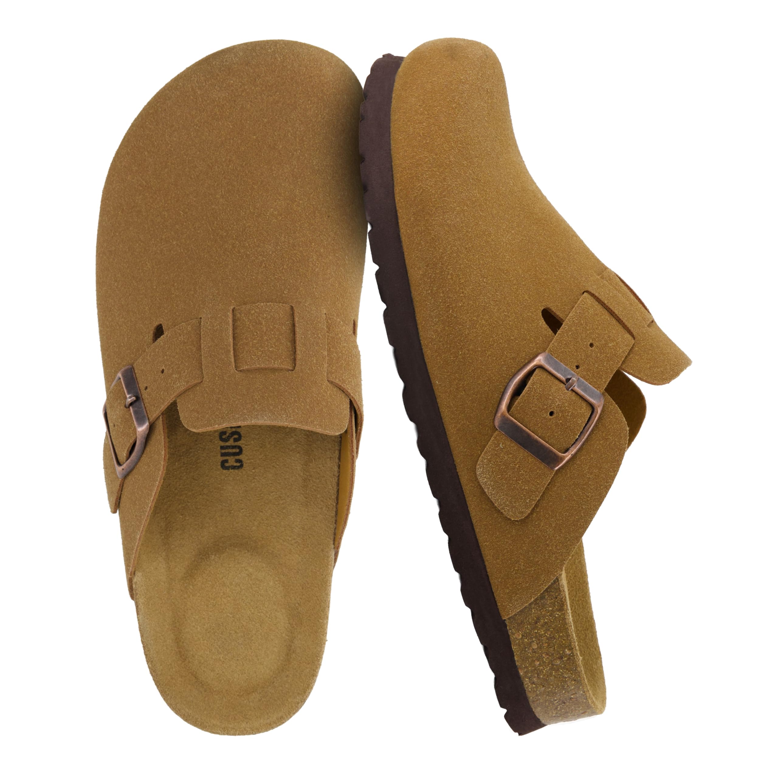 CUSHIONAIRE Women's Hana Cork Footbed Clog with +Comfort, Wide Widths Available