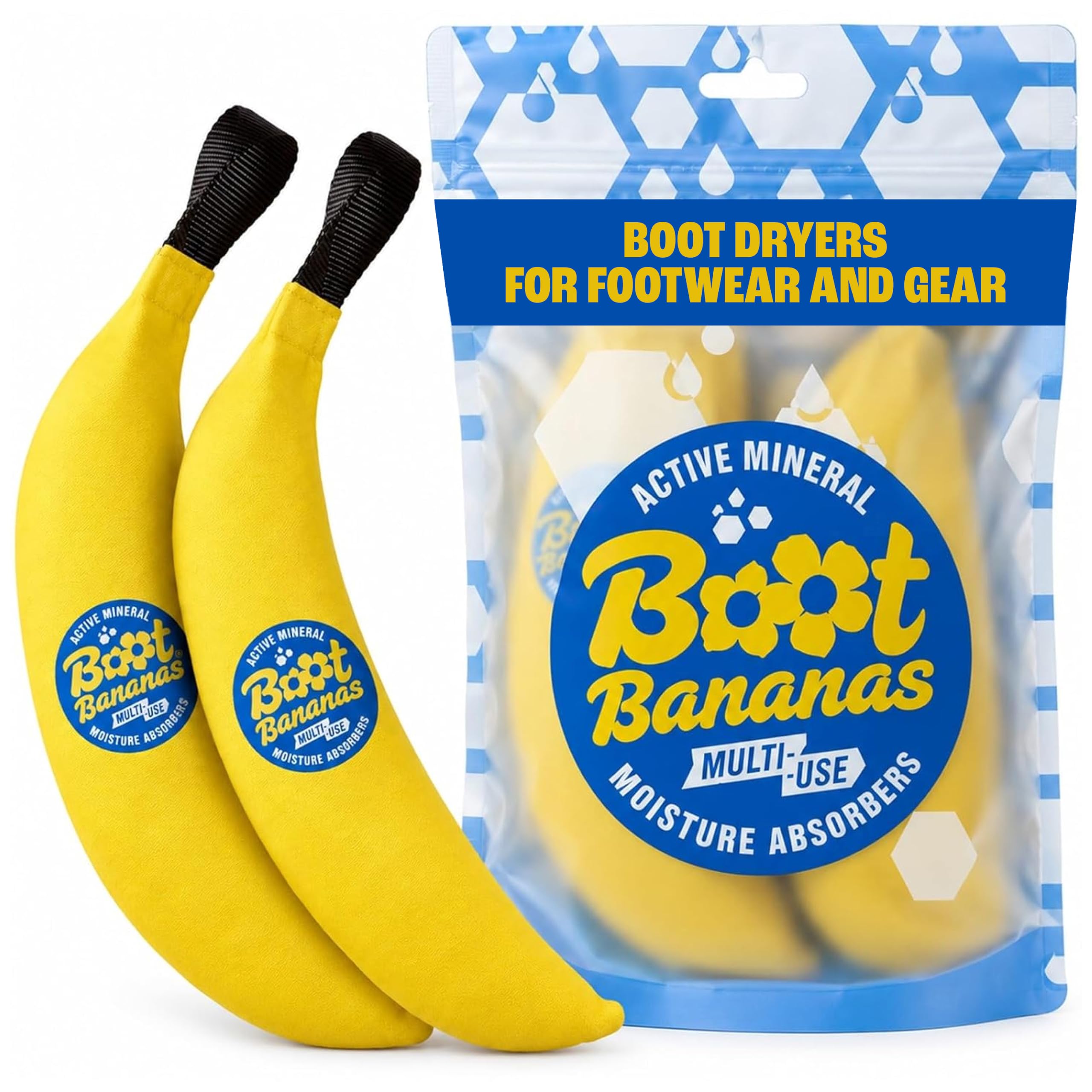 Boot Bananas Active Mineral Moisture Absorbers for Footwear and Outdoor Kit