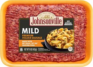 Johnsonville Mild Italian Ground Sausage, 16 oz (frozen)