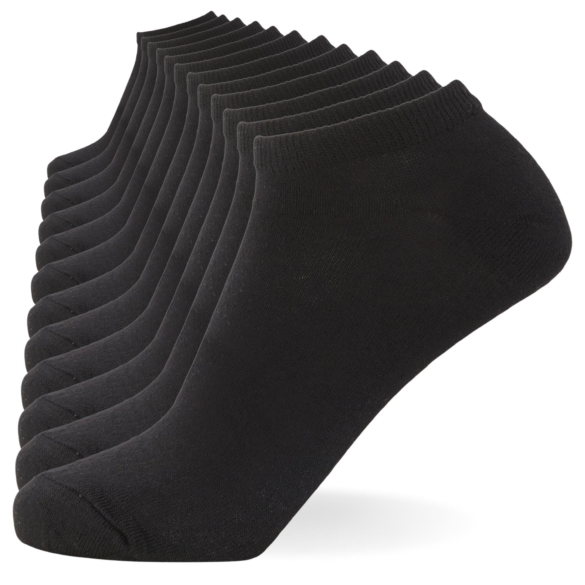 FM London - 12 Pack Unisex Breathable Comfortable Ergonomic Sports Socks