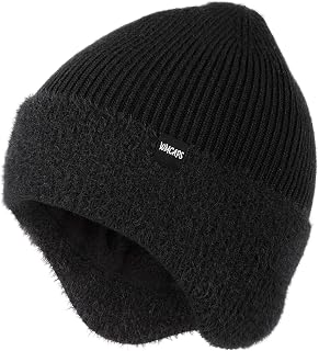 Wmcaps Men's Thermal Hat with Earflaps and Warm Fleece-Lined Beanie