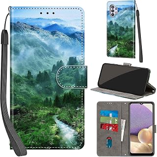 Cover for Samsung Galaxy A32 5G Wallet Case Forest