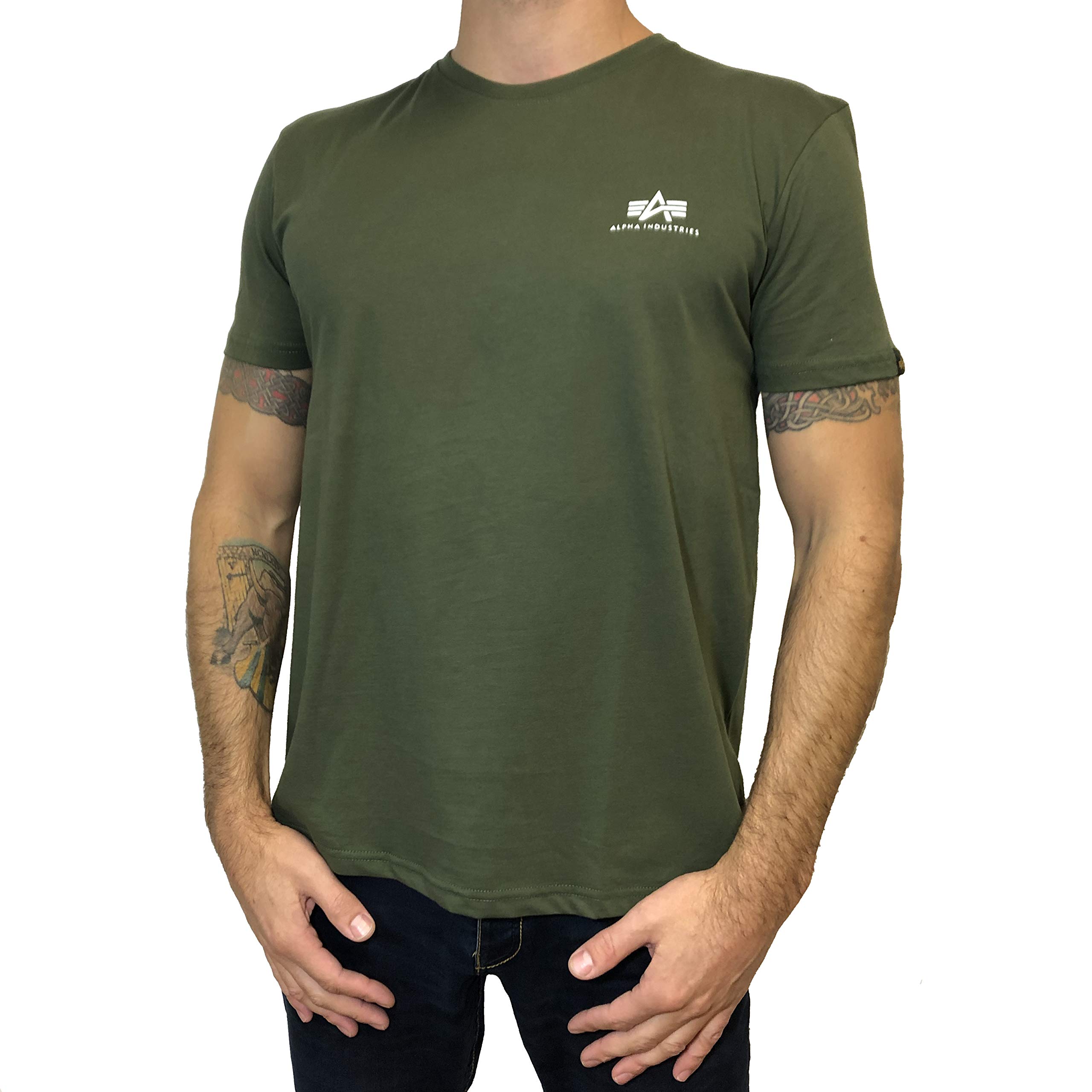 Alpha Industries Alpha Industries Basic T Shirt Small Logo for Men T-Shirt (Pack