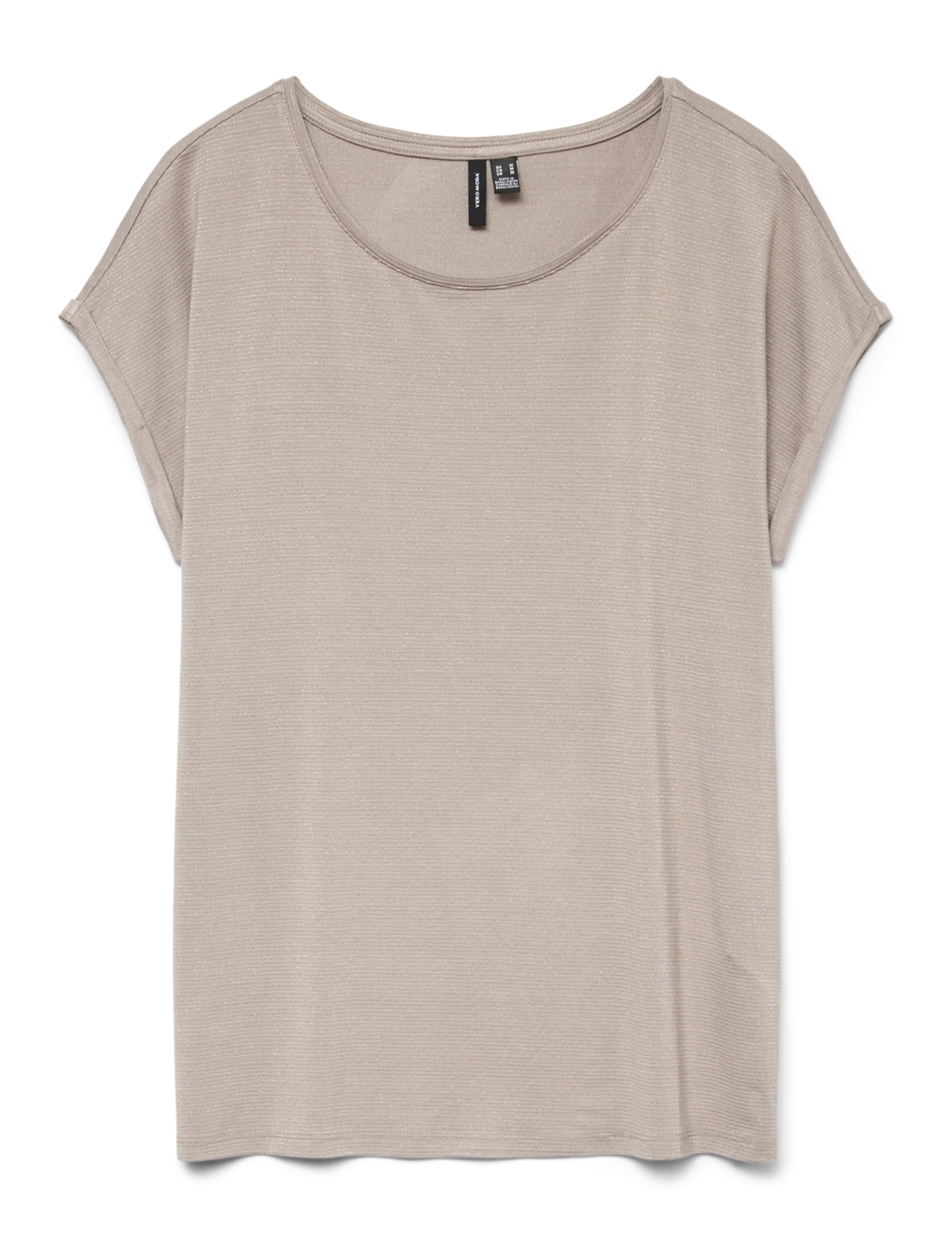 VERO MODA Vmlava Women's Glitter SS Top Stripe Ga Jrs Noos
