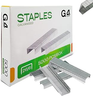 5200 x 26/6 No 56 6mm QUALITY STANDARD STAPLES 30 sheets capacity