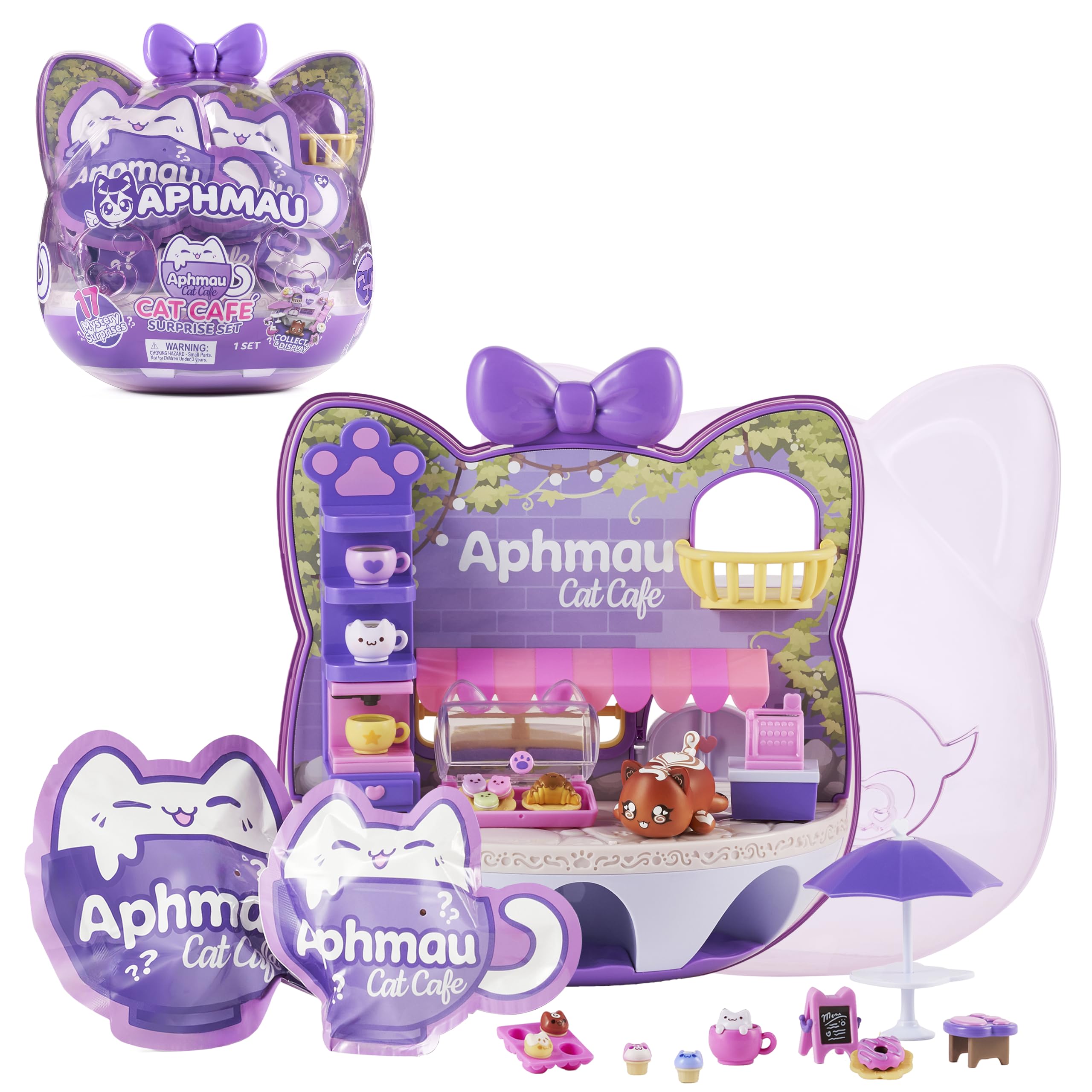 Aphmau Cat Café Surprise Set | YouTube Minecraft Gaming Channel, Collect and Dis