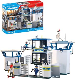 Playmobil | Action Heroes | Police Command Centre | Police toy | Adventure toy for children aged 4+ | Encourages role play & creativity | With play figures & accessories | 71873