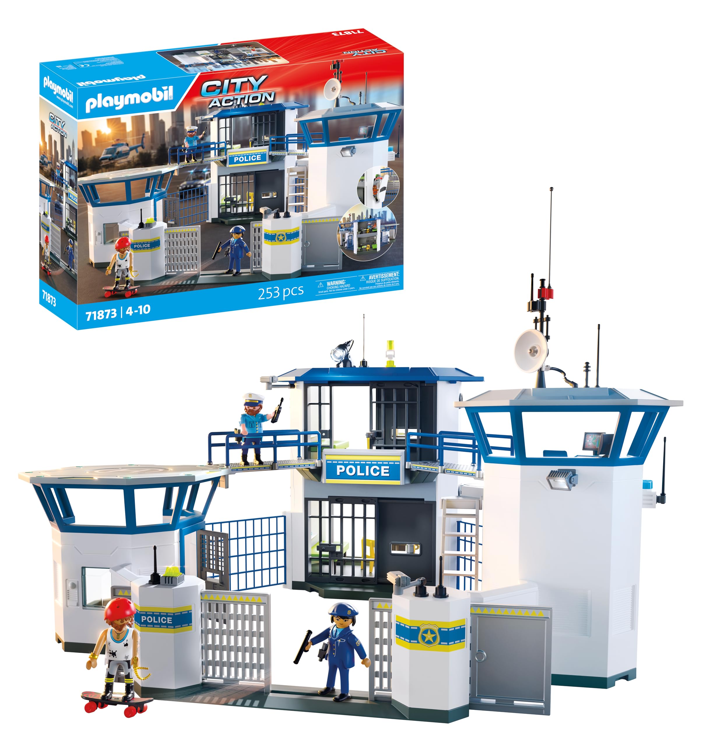 Playmobil | Action Heroes | Police Command Centre | Police toy | Adventure toy f
