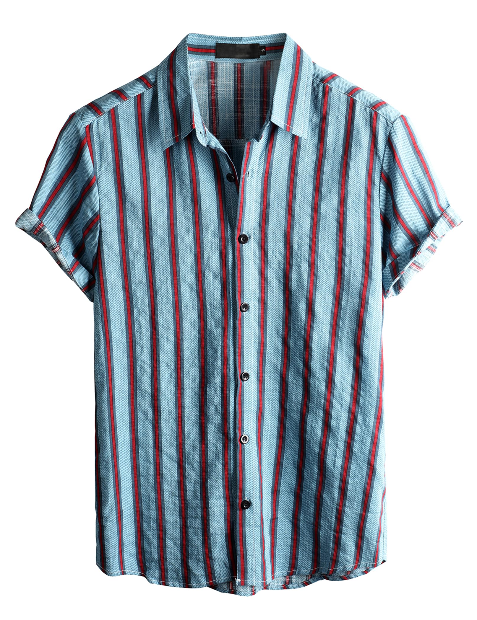 VATPAVE Mens Casual Hawaiian Shirt Short Sleeve Button Down Beach Shirts