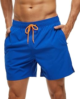 Arcweg Men's Swim Shorts Sports Bermuda Quick Dry Boys Short Beach Swimming Casual with Adjustable Elastic Cord S-XXL