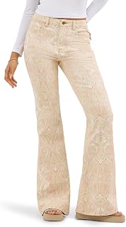 Wrangler Womens Women's High Waisted Fierce Flare JeanJeans