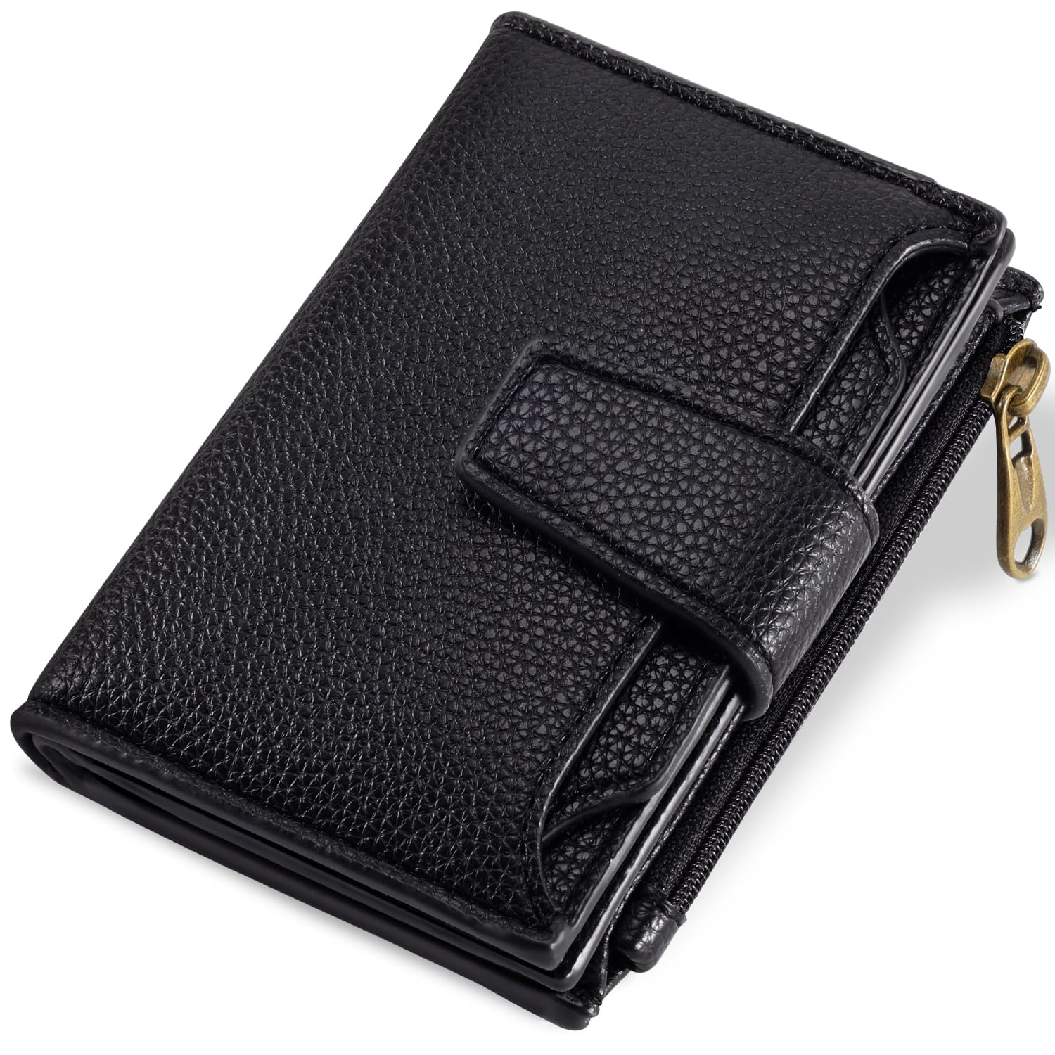 Airkit Small Wallet Women RFID Blocking Vegan Leather Bifold Compact Card Holder