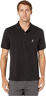 Nautica Men's Classic Short Sleeve Plain Cotton Pique Polo Shirt