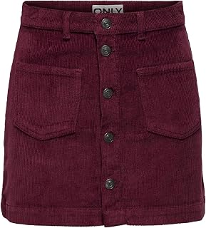 Only Onlamazing Global Hw Cord Skirt PNT Noos Onlamazing Global Hw Cord Skirt PNT Noos Women's (Pack of 1)