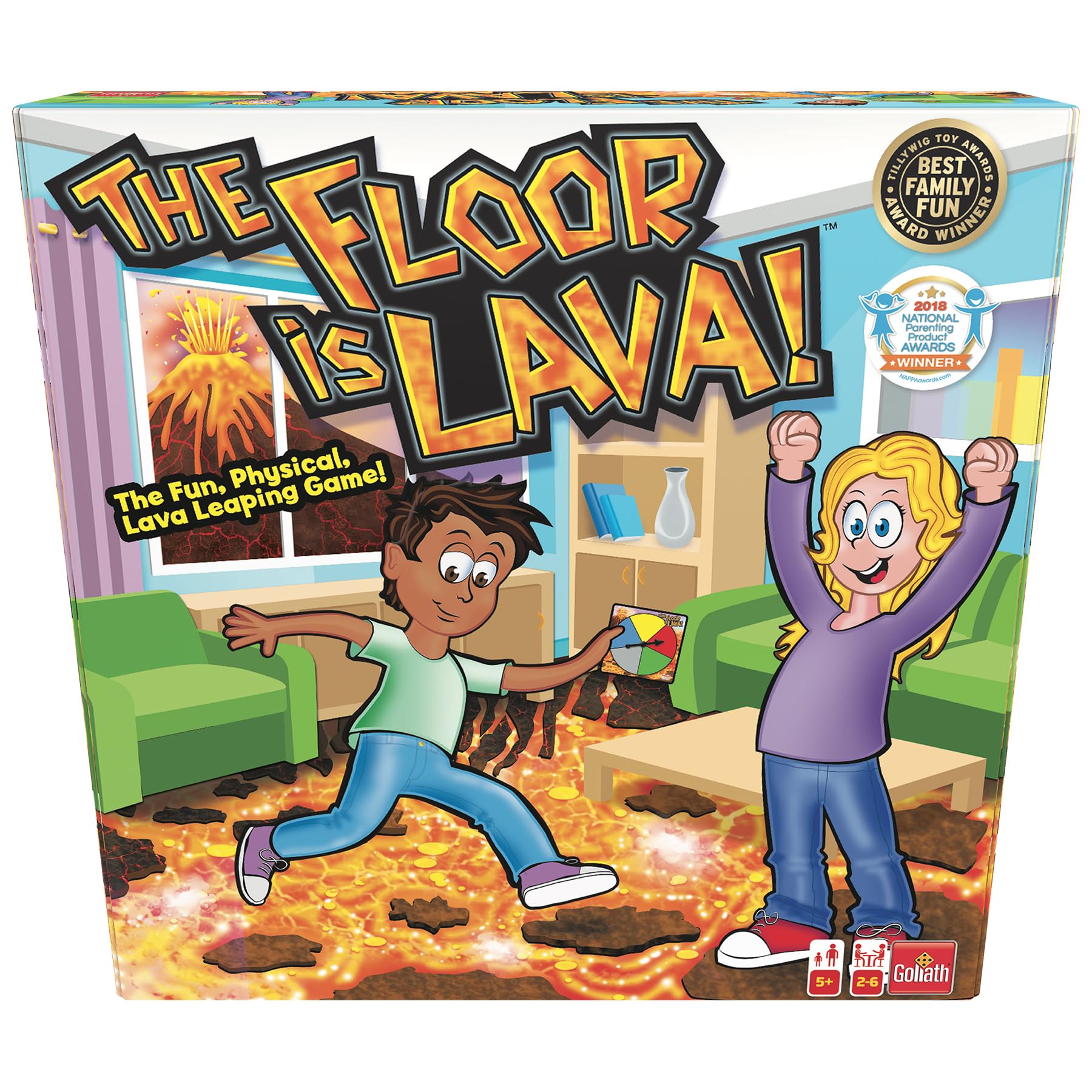 Goliath The Floor Is Lava Physical Action Game for Kids | Jump Between Safe Zone