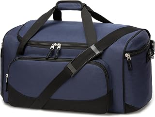Uarition Gym Bag for Men & Women - 50L Large Travel Duffle Bag, Navy Blue