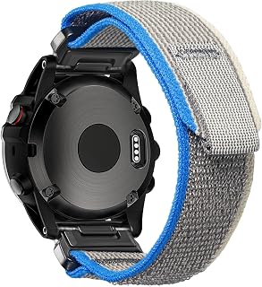 Nylon QuickFit Band for Garmin Fenix, Forerunner, Instinct 20/22/26mm | Fits Fenix 9/9 Pro, Fenix 8/8 Pro, Forerunner 970/965, Instinct 3, epix Pro, tactix 8, MARQ, quatix; 20/22/26mm