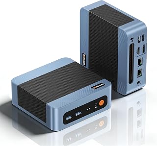 BOSGAME E5 Mini PC Windows 11 Pro, Ryzen 5300U (Beats 4300U, Up to 3.8GHz), 16GB DDR4 RAM 512GB SSD Mini Desktop PC, Triple 4K Display, Dual 2.5G LAN, WiFi 5, BT5.0, Mini Computer for Home, Office