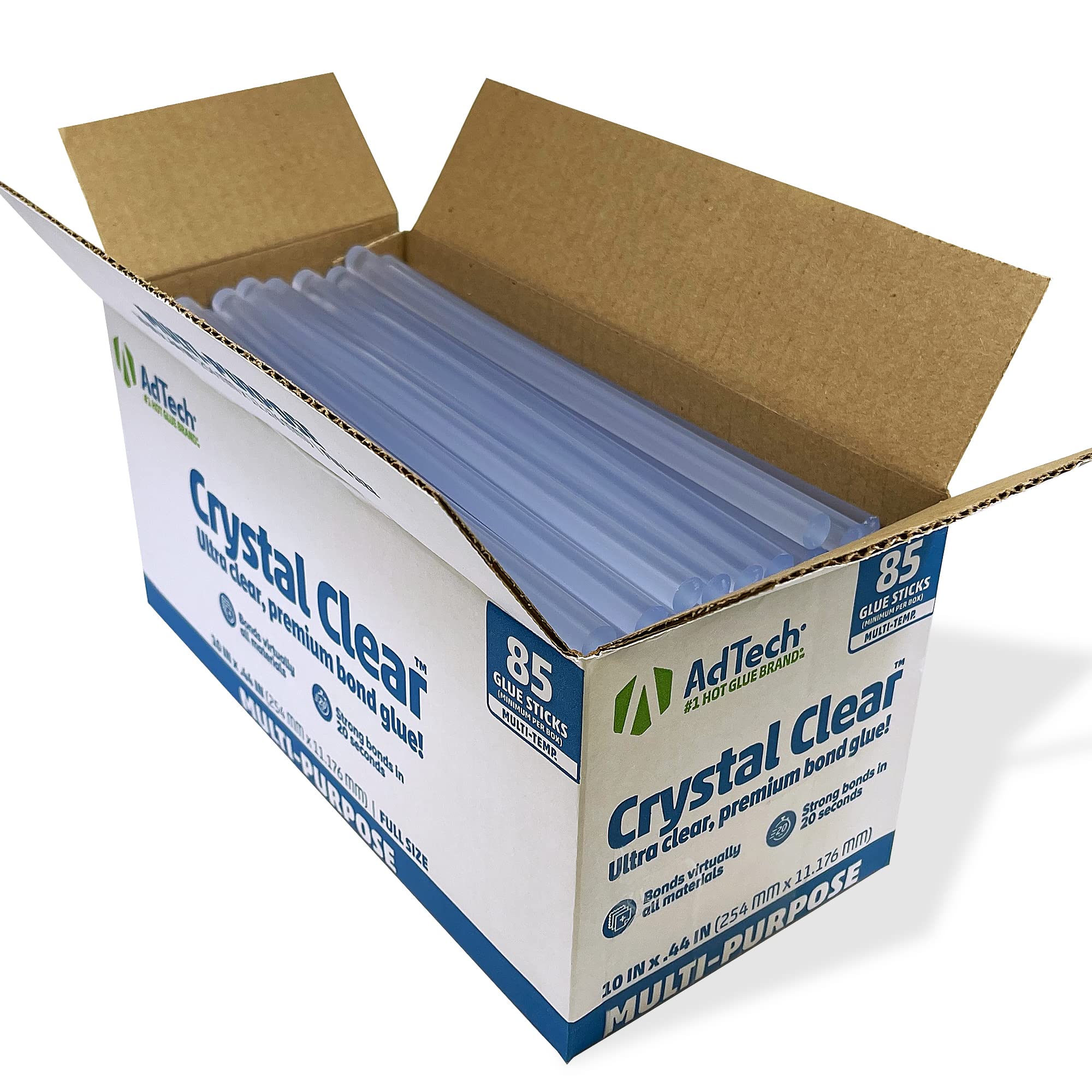 AdTech Hot Glue Sticks, 10" Full Size, Clear - Multi-Temp for High, Low, Du