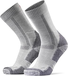 DANISH ENDURANCE Hiking Socks, Climbing Socks, Merino Wool, Thick Cushion, Blister Prevention, Antibacterial, Odor Resistant, Men's, Women's