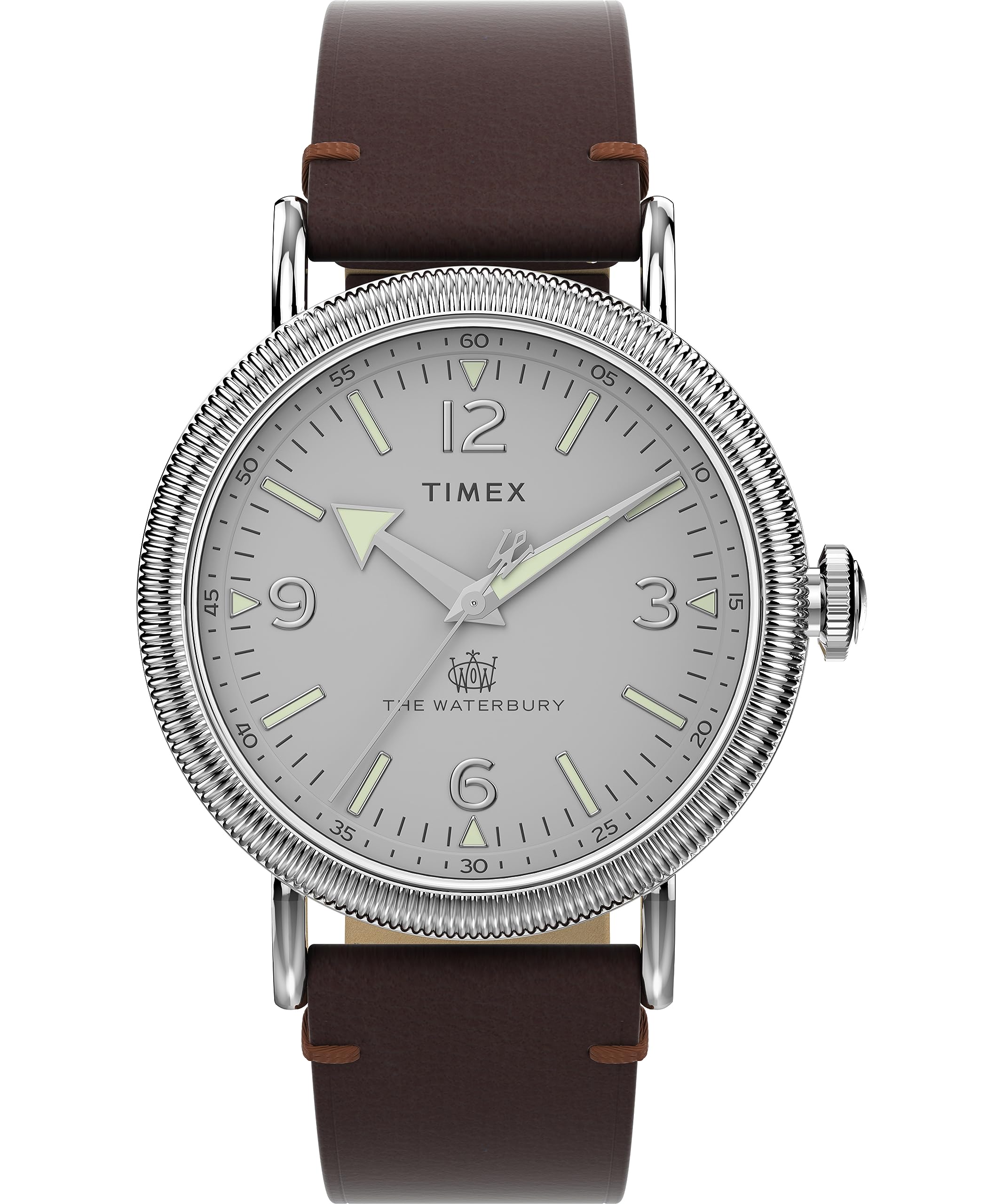 Timex Men's Waterbury Coin Edge 40mm Leather Strap Watch
