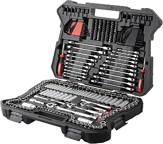 STARWORK TRUE MECHANIC 303-Piece Mechanics Tool Set and Socket Set, 1/4", 3/8", 1/2" Drive, Professional, SAE/Metric