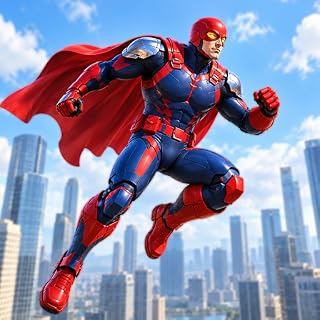 Flying Spider Hero –Superhero Rescue Robot Games - Open World City Adventure