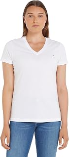 Tommy Hilfiger Women's T-Shirt Short Sleeves Heritage V-Neck