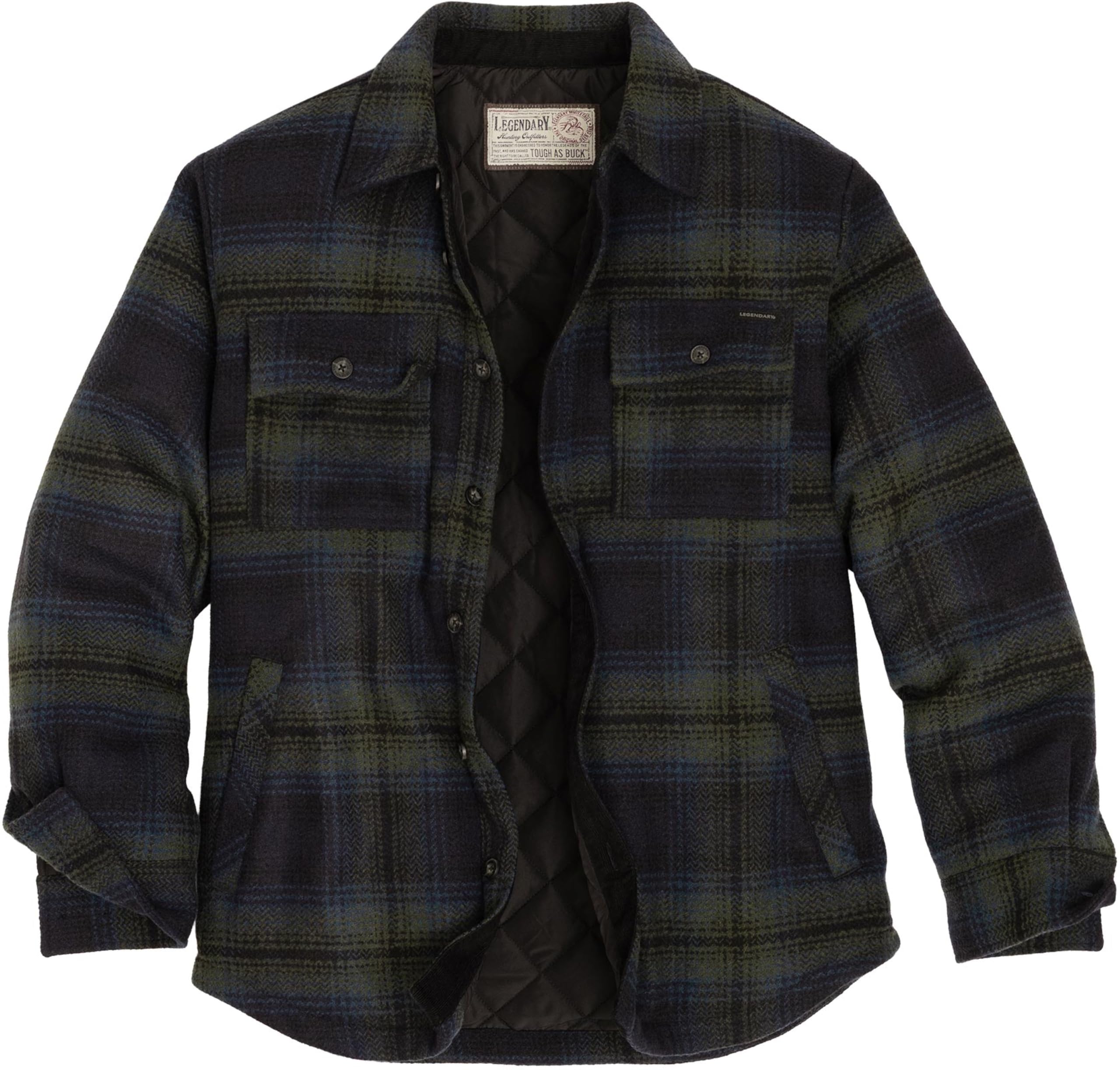 Legendary Whitetails Isolierte Herren-Hemdjacke aus Wolle mit Knopfleiste