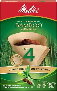 Melitta 625000 Bamboo Super Premium Coffee Filters, Green