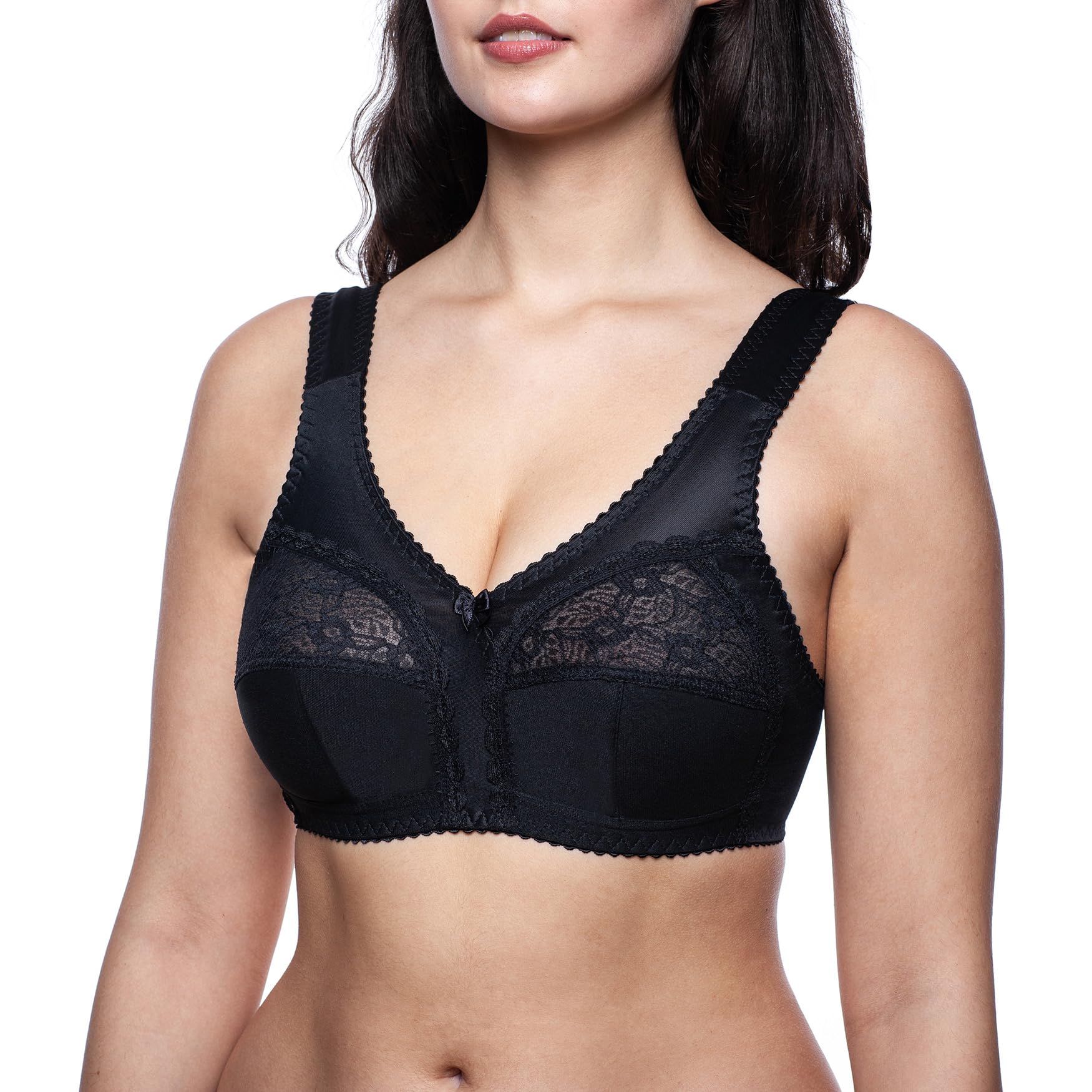 frugue Women's Plus Size Non-Wired Minimizer Bra