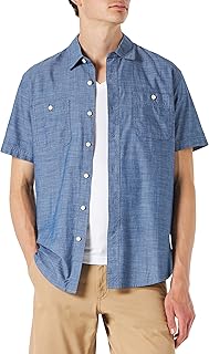 Amazon Essentials Men's Short-Sleeve Casual Poplin Shirt