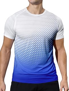 mens gym running tops for men moisture wicking athletic breathable quick dry short sleeve workout