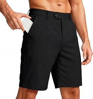 GINGTTO Mens Chino Shorts Slim Fit 9" Stretch Athletic Shorts