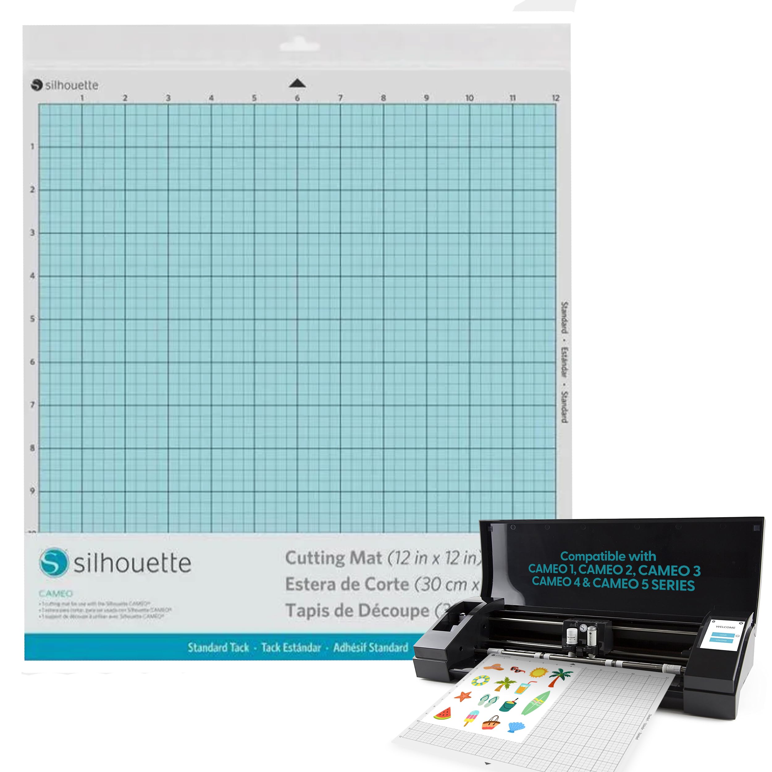 Silhouette Cameo Replacement Cutting Mat | Standard Tack Adhesive Holds Cardstoc
