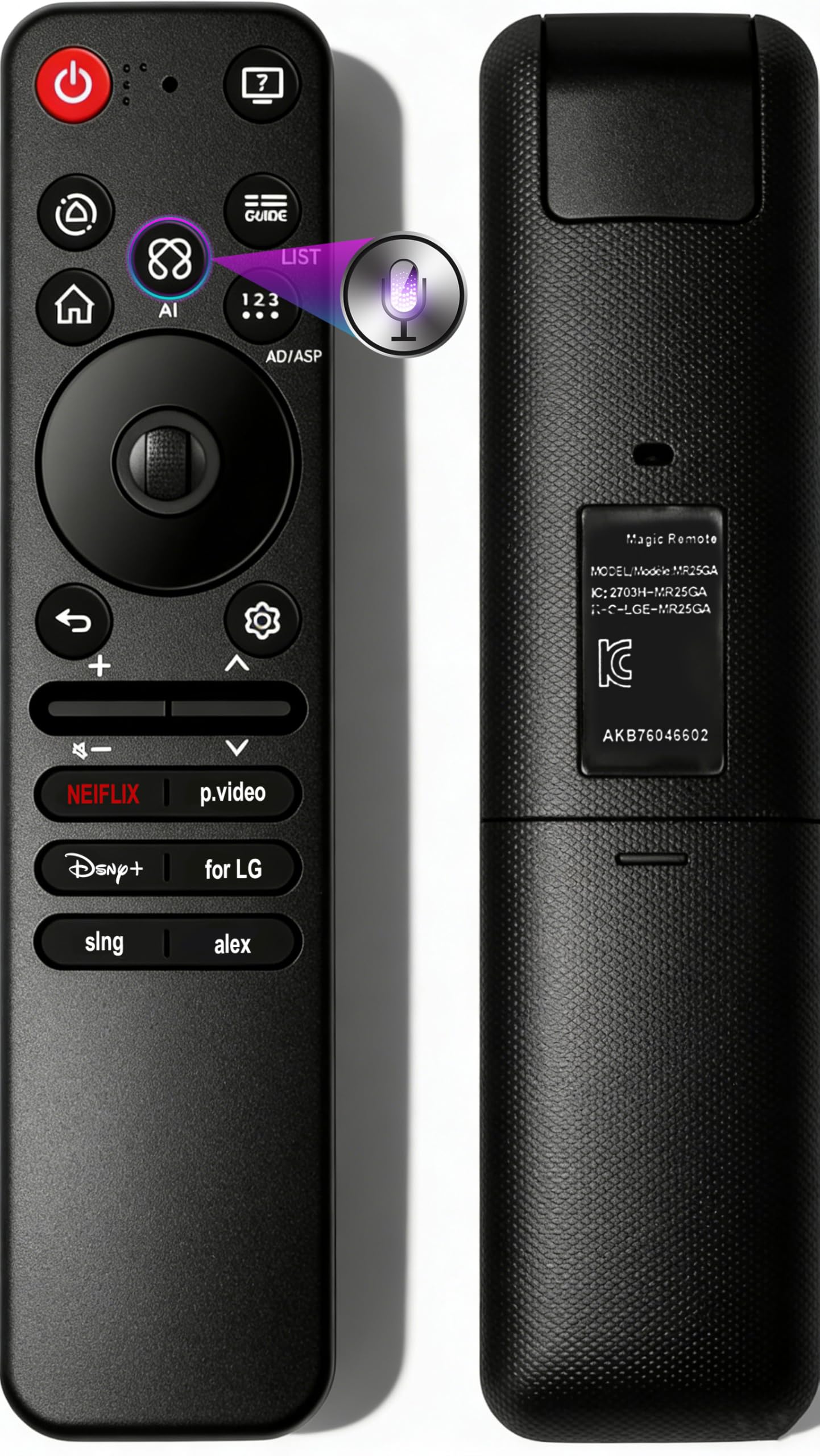 for LG AI Magic Remote Control with Voice and BT, AN-MR25GA, Compatible with OLE