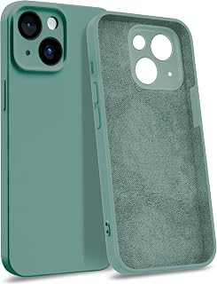 MyGadget Case for iPhone 14 - [4-Layer Structure Protective Case] - Rubberised Mobile Phone Case with Soft Inlay & Hard Case Cover Outside - Petrol Blue