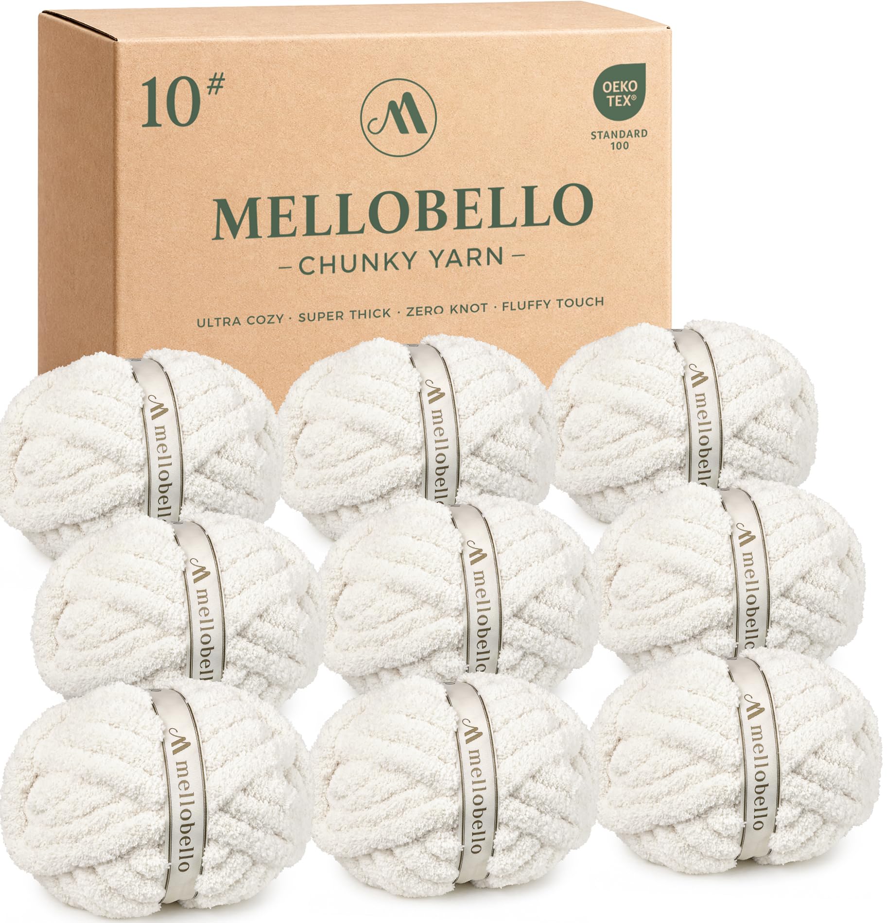 9 Pack Jumbo Chunky Yarn for Hand Knitting - Chunky Chenille Yarn for Crocheting