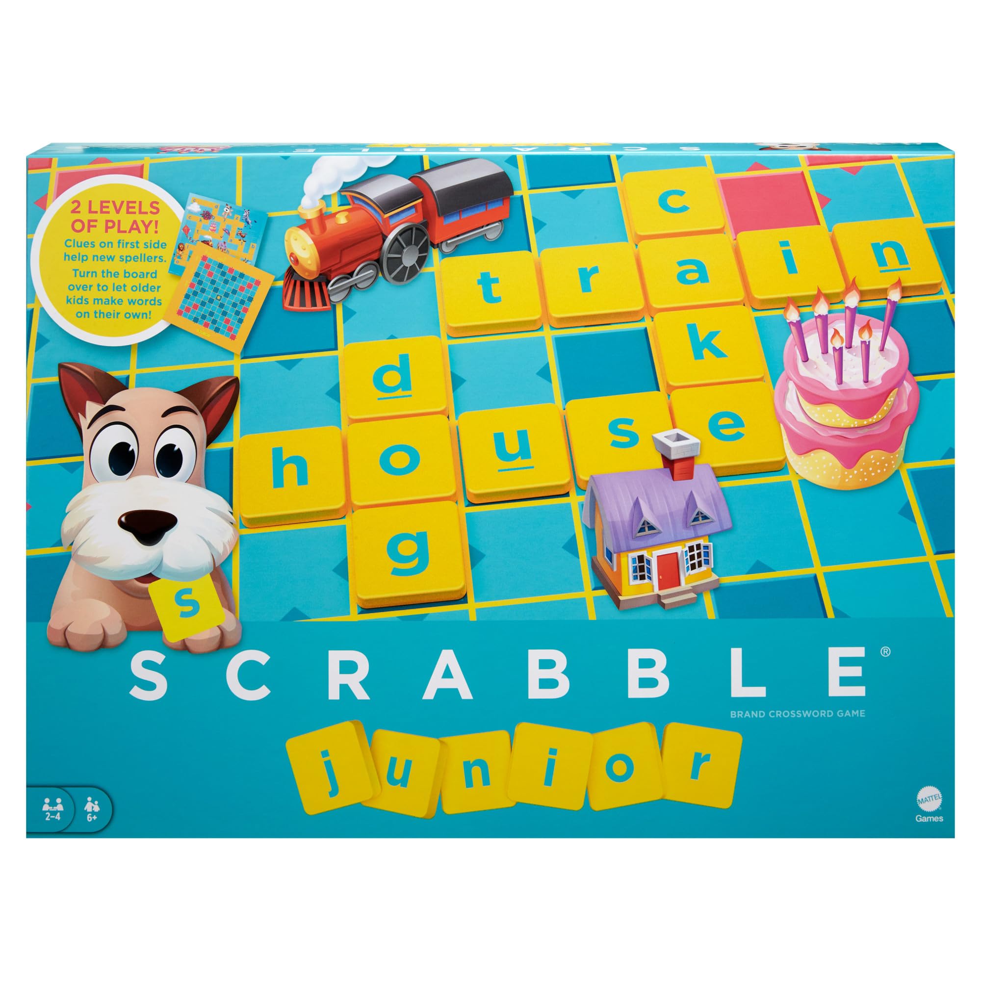 Mattel Games Scrabble Junior Board Game for Ages 6+, English Edition | Classic C