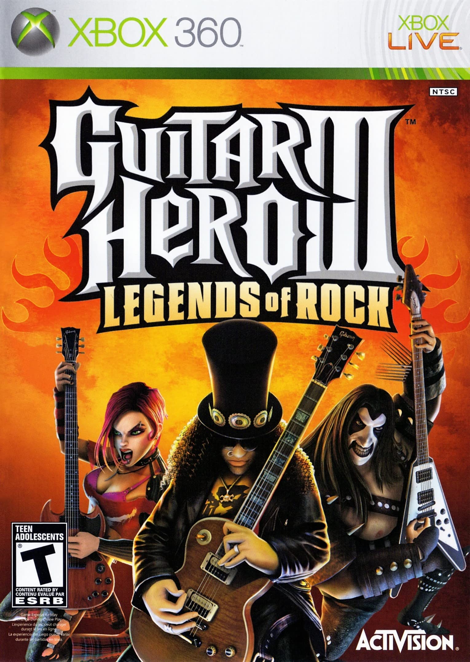 Guitar Hero 3 Legends of Rock for Xbox 360, Game Only (Renewed)