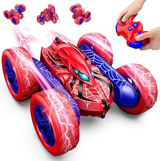 Dreamlandia 360° Flips Remote Control Cars, 15KM/H+ RC Car Outdoor Garden Toys for 3-9 Year Old Boys, 4WD Kids Boys Toys Age 3-10 Birthday Presents Gifts for 3-10 Year Old Boys Girls