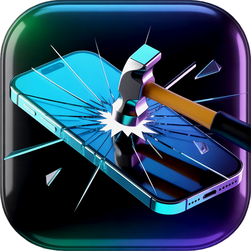 Broken Screen Prank – Cracked Glass & Fire Screen Simulator for Fire Devices